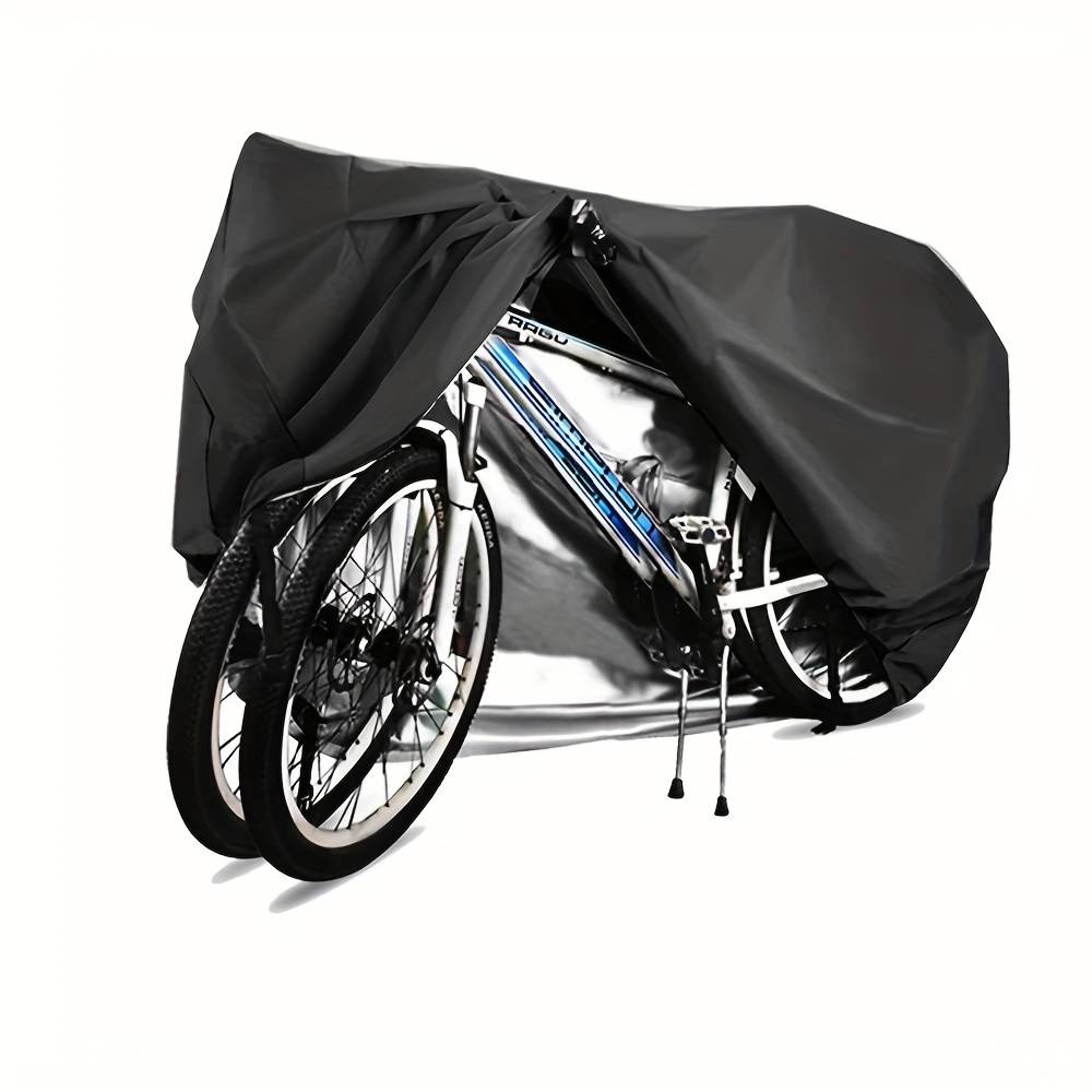 TEMU Bike Covers For 2 Or 3 Bikes, 2xl Size Outdoor & Anti-uv Bicycle Covers With Lock Hole For Electric Bikes
