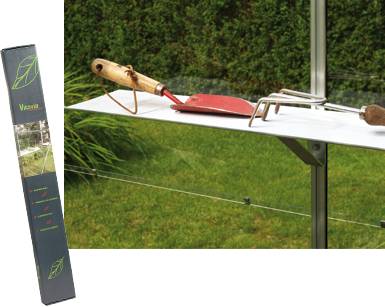 Aluminiumhylla till växthus Svart