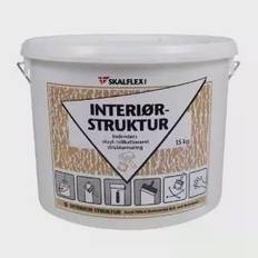 Skalflex interiør-struktur sand råhvid 15 kg