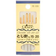 Clover Stitching Needle Set Sharp Point 6 Pieces 55-009