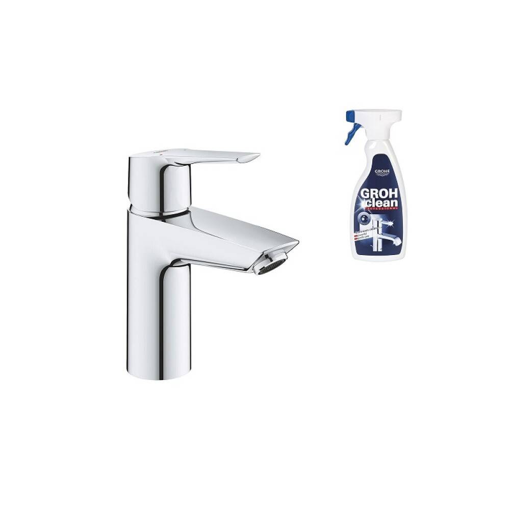 Grohe håndvaskarmatur Start S krom m/bundventil inkl. Grohclean 500 ml
