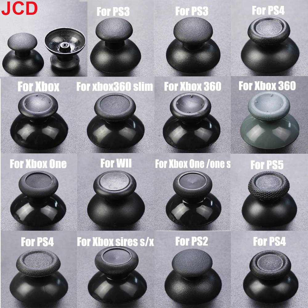 JCD1pcs Replacement Controller Analog Thumbstick Thumb Stick Mushroom Grip Cap Cover For PS2 PS3 PS4 PS5 Xbox One Series S X 360