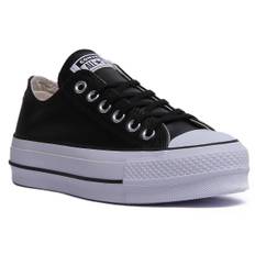 Converse 561681C CT All Star Low Platform Trainer In Black White For Women - 7.5 UK - 41 EU - 9.5 US / Black White