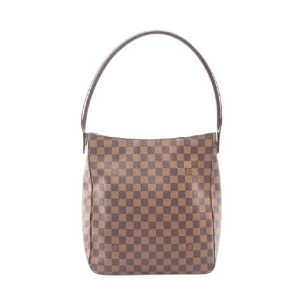 Louis Vuitton Vintage Pre-owned Damier Skuldertaske - Vintage - Dame - Brun - ONE SIZE - Uld