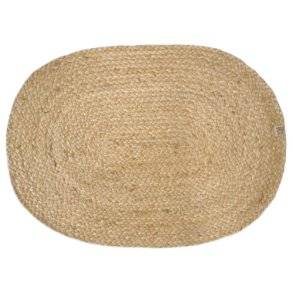 Breezy tæppe oval Natural Beige