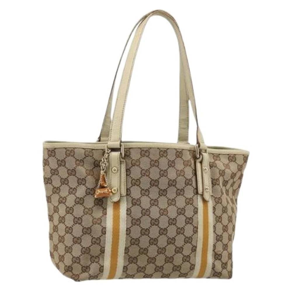 Gucci Vintage Pre-owned Vintage Tote Bag - Vintage - Dame - Beige - ONE SIZE - Uld