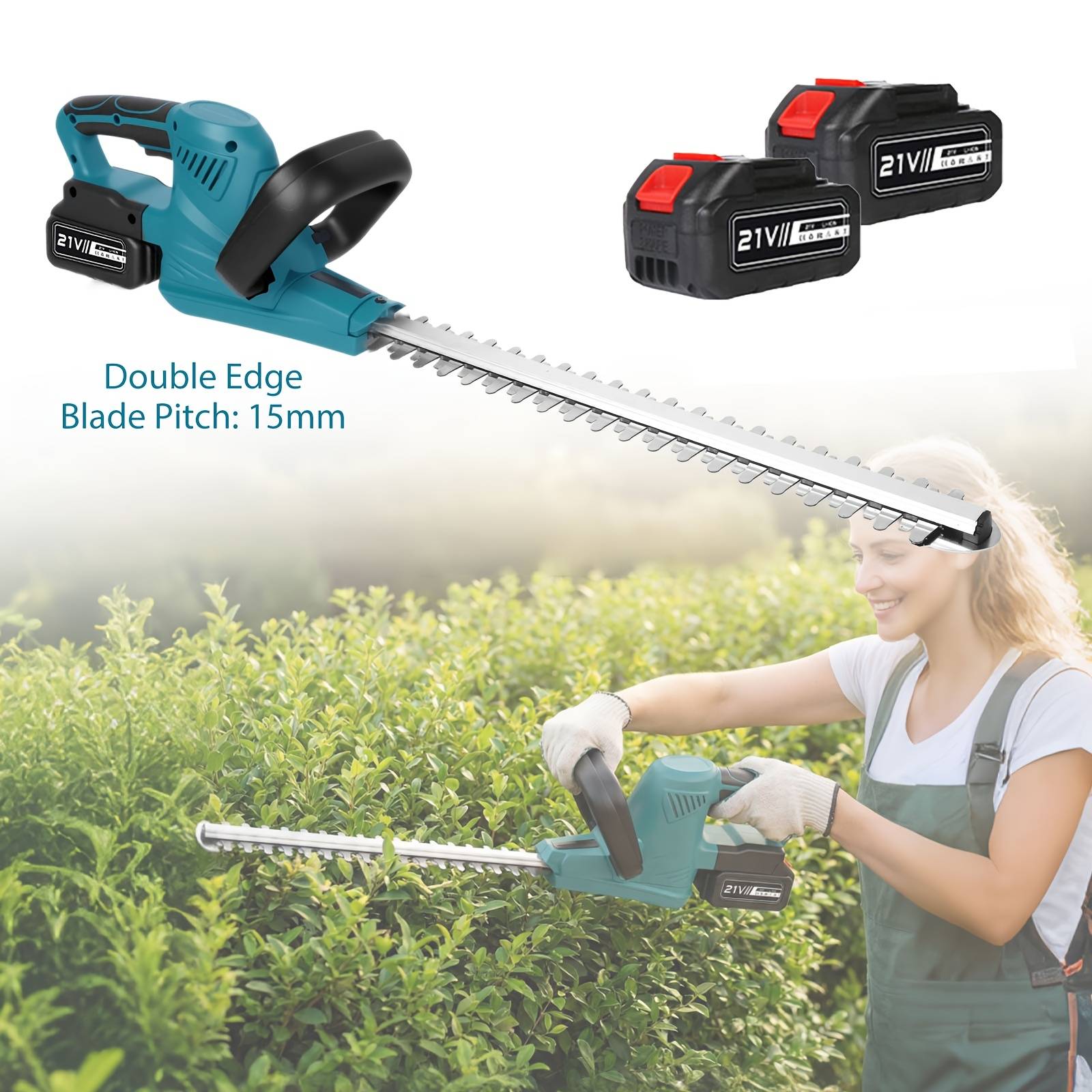 Brushless Electric Hedge Trimmer, Cordless Lawn Mower, Portable Home Handheld Grass Pruner Trimmer, Pruning Tool
