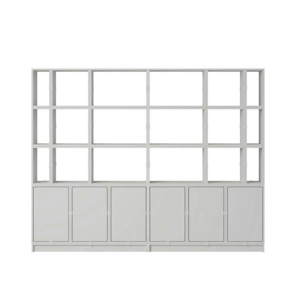 Stacked Storage System / Office Storage (Conf. 2) - Kontor Grey