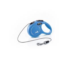 Flexi New Classic Cord Dog Lead - Small 8m (Blue)