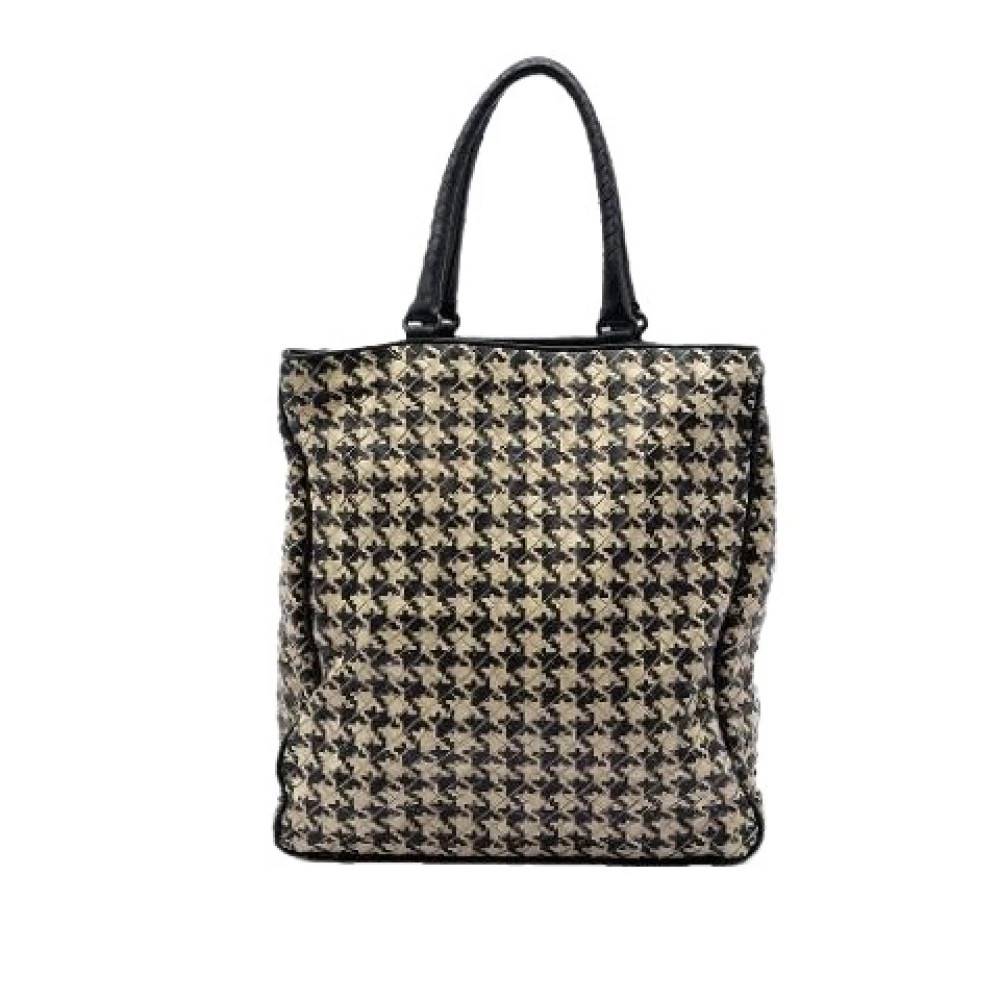 Bottega Veneta Vintage Pre-owned Woven Nappa Leather Tote - Vintage - Dame - Beige - ONE SIZE - Uld