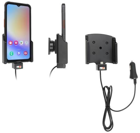 Brodit Aktiv hållare med USB-kabel och cigg-adapter, Samsung Galaxy Xcover 7