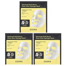 Advanced Snail Mucin Glass Glow Hydrogel Beauty Mask, 3 Sheets, 34G(1.19Oz)