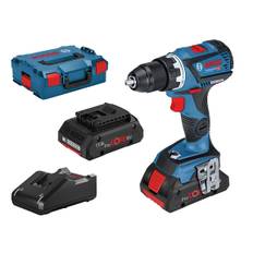 Skruvdragare Bosch GSR 18V-60 C 2X4A PC L-BOXX med L-Boxx, 2 batterier & laddare