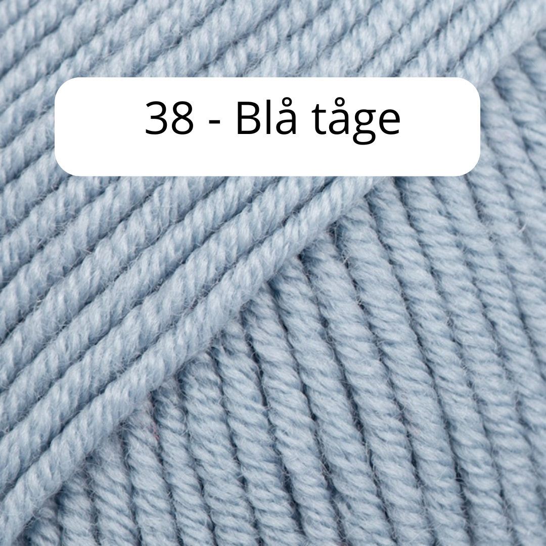 Luffer - Bestilling 4-6 år 38 - Blå Tåge