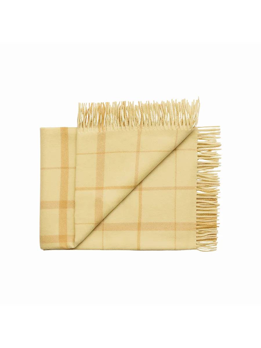 Warp & Weft Plaid, chamomile/mustard fra Silkeborg Uldspinderi - Jacobsen Plus