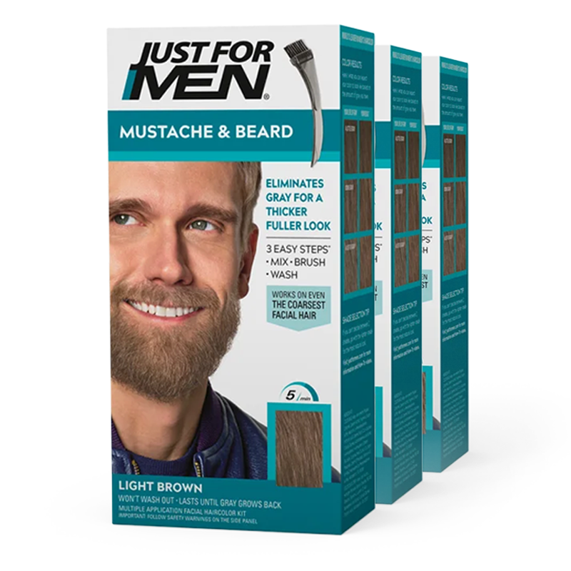 Just For Men Skäggfärg (Medium brown) 3 st.