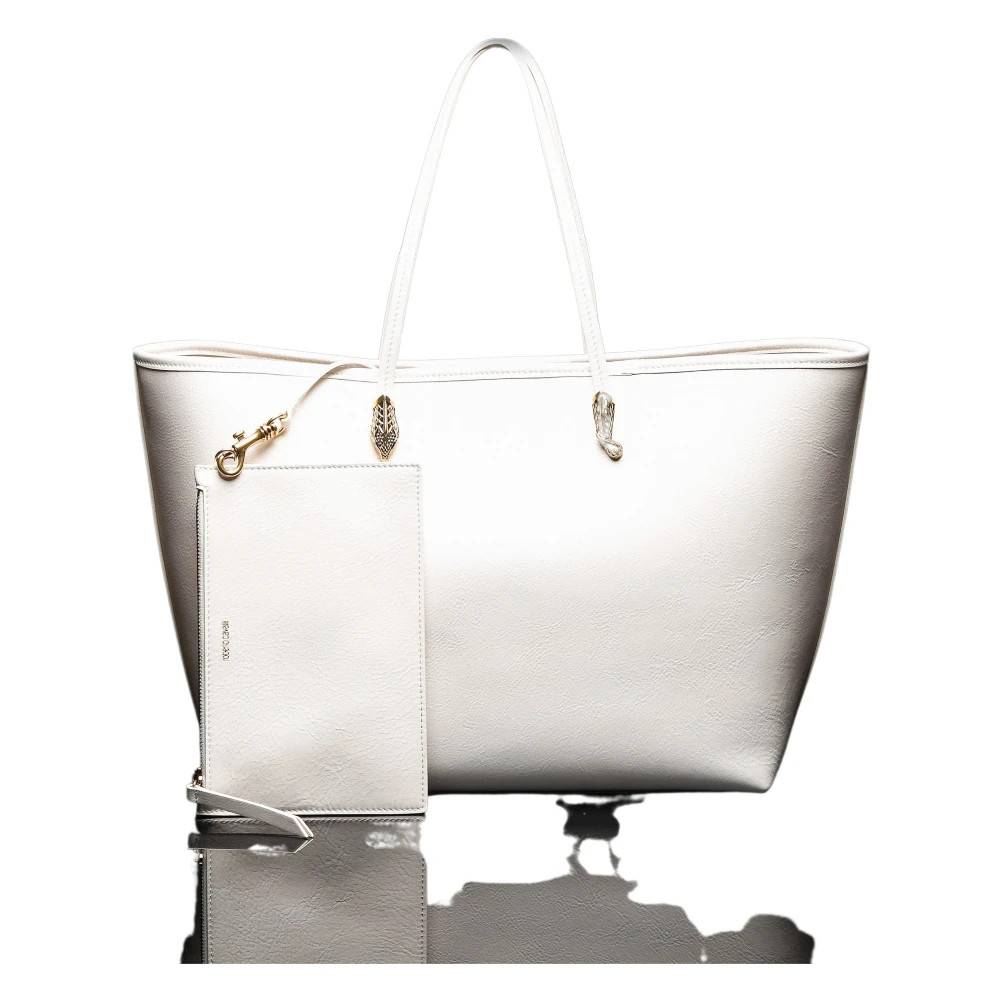 Roberto Cavalli Shopping Håndtaske - Tasker - Dame - Hvid - ONE SIZE - Uld
