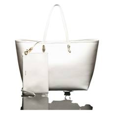Roberto Cavalli, Taske, Dame, Hvid, ONE SIZE, Uld, Shopping Håndtaske