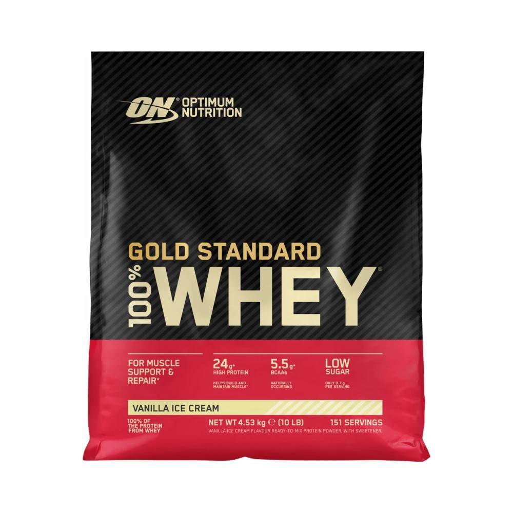 Optimum Nutrition - 100% Whey Gold Standard - Vanilla Ice Cream - Vanilla Ice Cream - 4.545 kg