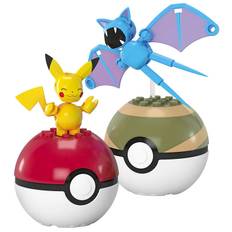 MEGA Pokémon - 40 Dele - Pikachu & Zubat - MEGA Bloks - OneSize - Klodser