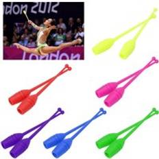 1 par barn vuxna rytmisk gymnastik stickdans sport fitnessutrustning w91c - Lila