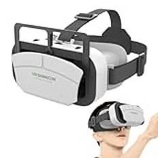 VR-glasögon - Bekvämt VR-headset för -spel och VR-videor Virtual Reality-glasögon kompatibla med smartphones från 4,5 till 7 tum