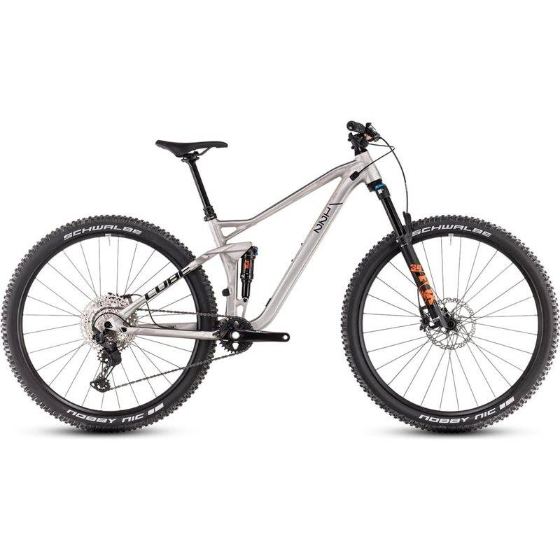 Cube Heldämpad MTB Stereo One22 Race Rawmetal/Black (L-29)