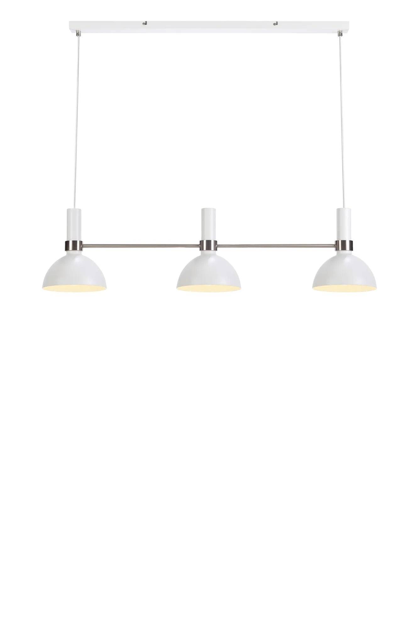 Larry Taklampa Vit/Krom Rak