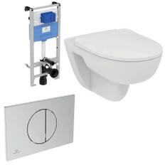Ideal Standard i.life A væghængt toilet-pakke, uden skyllekant, hvid