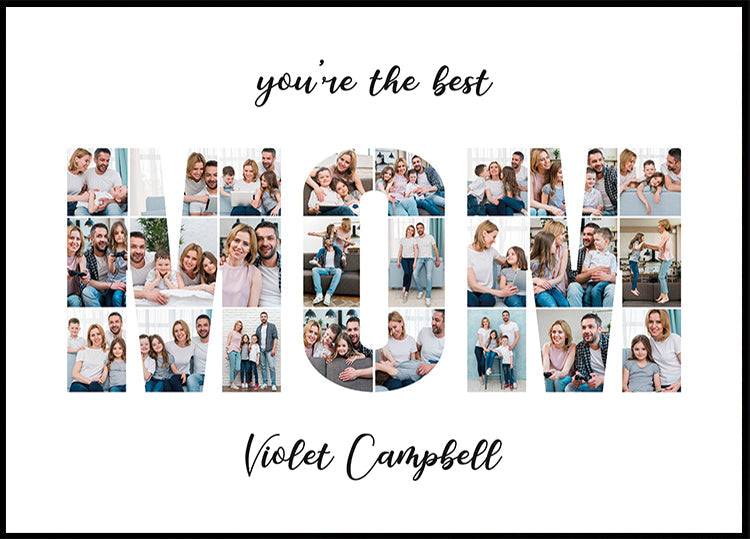 MOM Photo Collage Personal Plakat (40x50cm) - Plakater > Personlige Plakater, BD