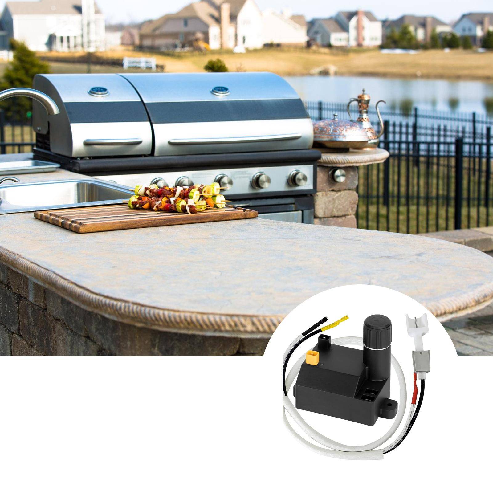 Elektroniskt tändsystem Griltillbehör Pålitligt tändsystem Spirit 210 och 310 Serier BBQ Tändutrustning