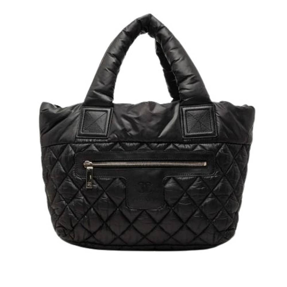 Chanel Vintage Pre-owned quiltet nylon tote-taske - Vintage - Dame - Sort - ONE SIZE - Nylon