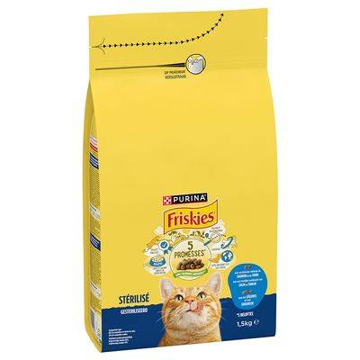 PURINA Friskies Sterilised Cat med lax, tonfisk och grönsaker