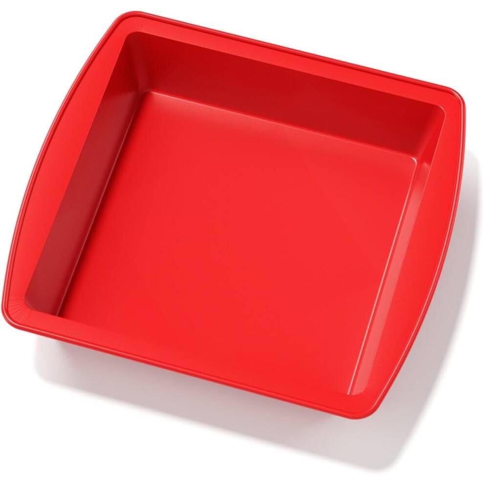 Silikone firkantet kageform 20 cm nonstick 1 pakke