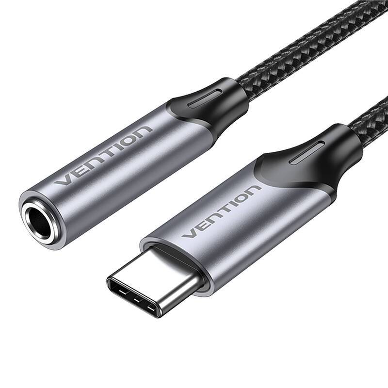 Vention BGMHF USB-C til Jack 3.5mm Minijack Adapter - 1m - Grå