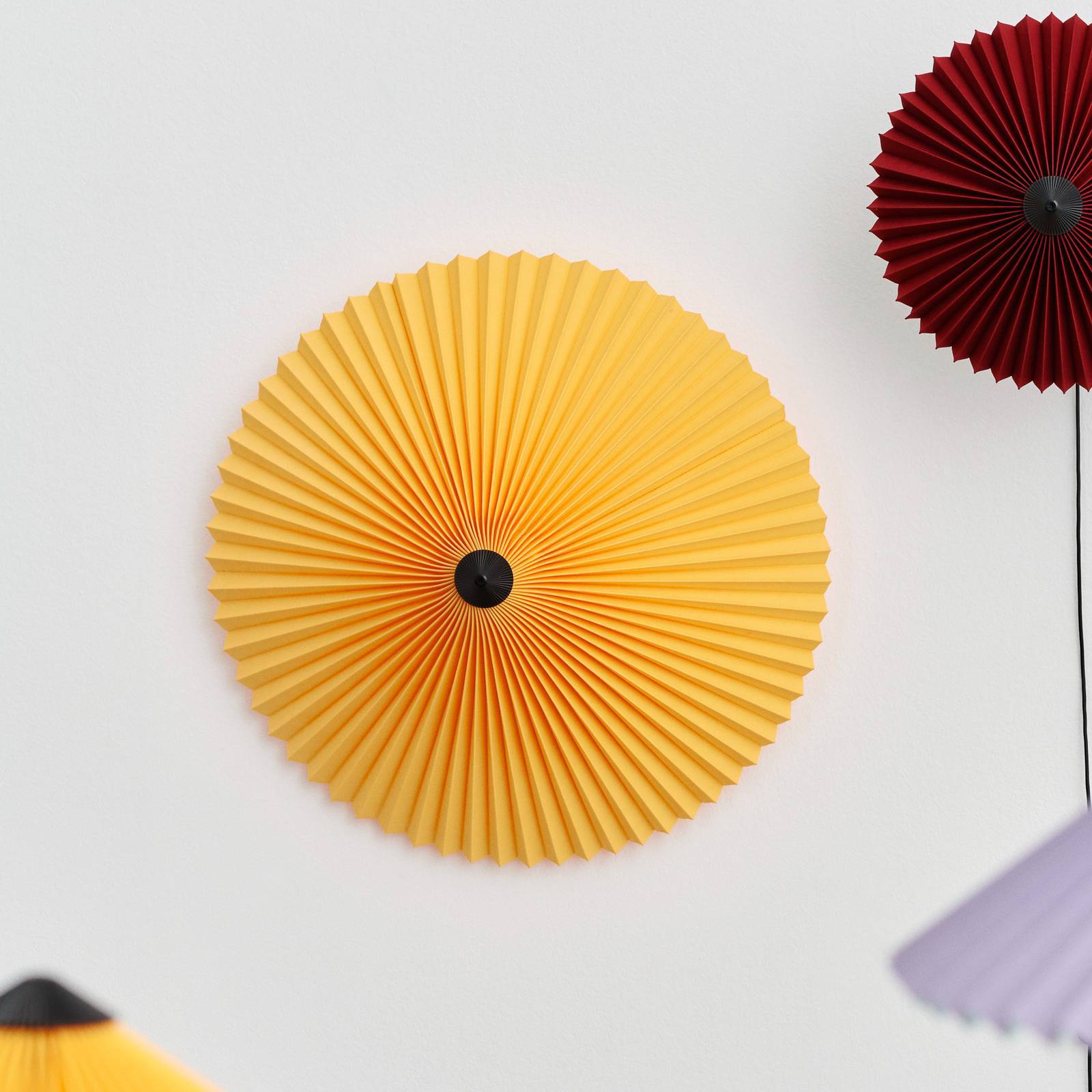 HAY Design taklampa Matin, dimbar, Gul / orange, Vardagsrum / matsal, Design, Taklampa