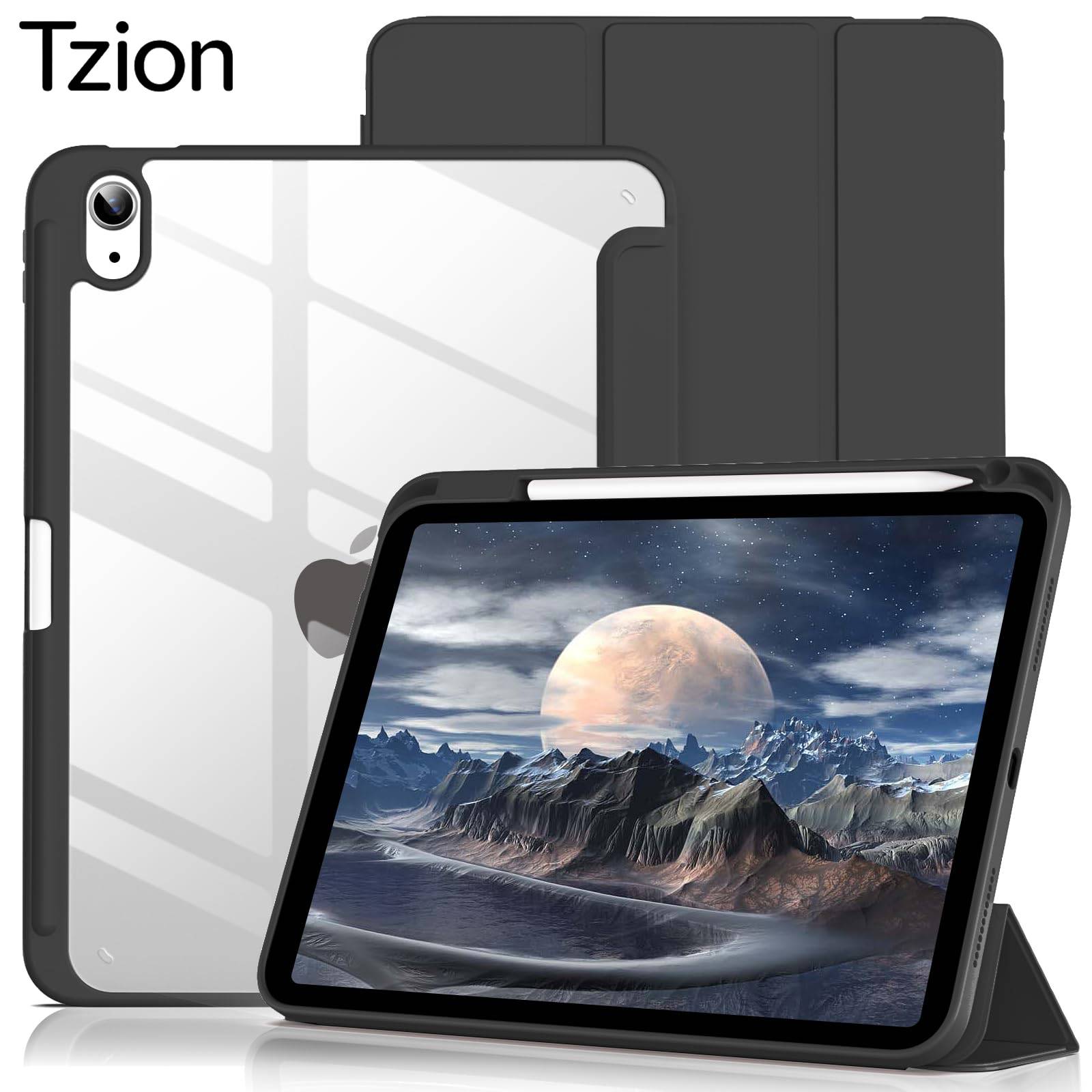 For Apple iPad (A16) 11th 11'' 2025/10th 10.9'' 2022 Generation Case with Pencil Holder, Hybrid iPad 11 10 Case with Clear Back