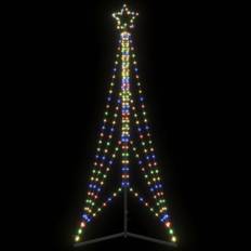 vidaXL LED julgran 483 LEDs flerfärgad 240 cm