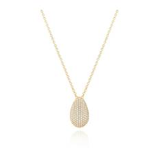 Sif Jakobs Jewellery, Accessoarer, Dam, ONE Size, Guldpläterat Silverhalsband med Zirkonia
