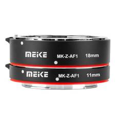 Meike metall autofokus makro förlängningsrör set (11 mm + 18 mm) kompatibel med Nikon Z5 Z6 Z6II Z7 Z7II Z50