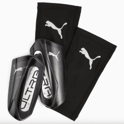 Puma Ultra Flex Sleeve Shin Guard - White / Black