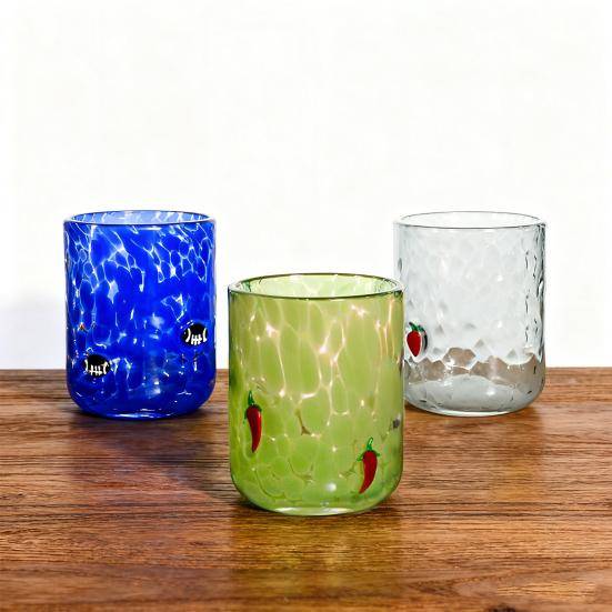 Yousheng Julikon Glas Holiday-tema Stamfria Dricksglas Unik Texturdesign Glasvaror Jul Thanksgiving Festdekor