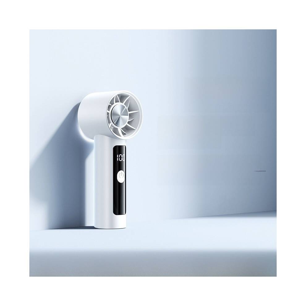 (White)Usb Powered Handheld Fan With Noise Below 36db And Multiple Speed Levels For Daily Use