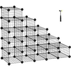 Metal skostativ 16 bygbare terninger Fleksibel skoopbevaring