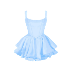 Este Dress - Cinderella Blue - Blue - M - Gigii's - Mini dresses