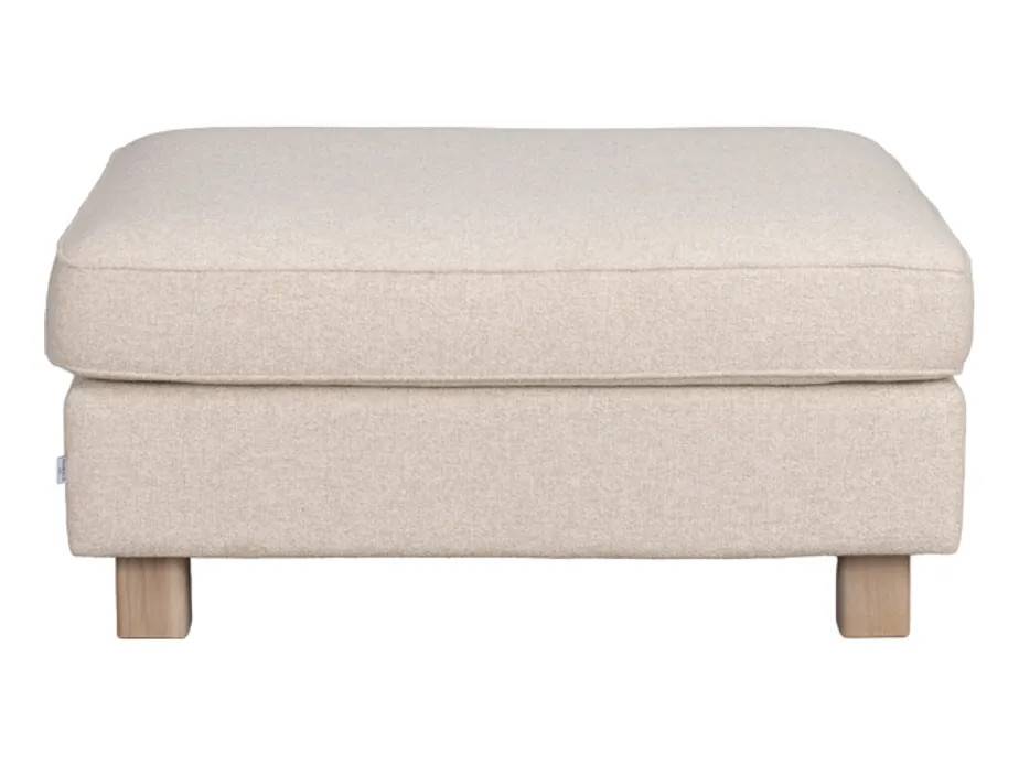 Rowico Home Hartsville fodskammel Lys beige/hvidpigmenteret 100 x 80 x 46 cm