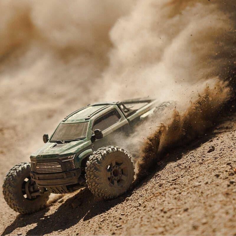 ARRMA 1/10 BIG ROCK 223S DSC 4X4 RTR Brushless Monster Truck, Green