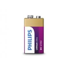 Philips Lithium Ultra Batteri 6FR61LB1A/10, Engångsbatteri, 9V, Litium, 9 V, 1 styck, Cd (kadmium), Hg (kvicksilver), Pb (bly)