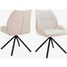 Loft24 - Tilde matstol med metallben, 2-pack - Vit - Stolar - Från Homeroom