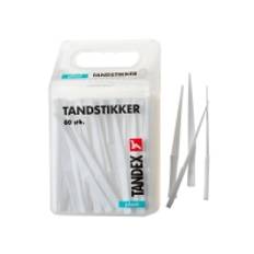 Tandstikker, Tandex, 15,2x8,8x8cm, hvid, 80 stk. - (12 stk.)